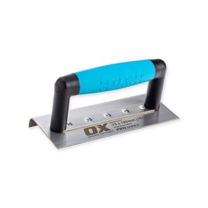 OX Pro Narrow Edging Trowel 10mm Radius- 75 x 180mm / 3in x 7in